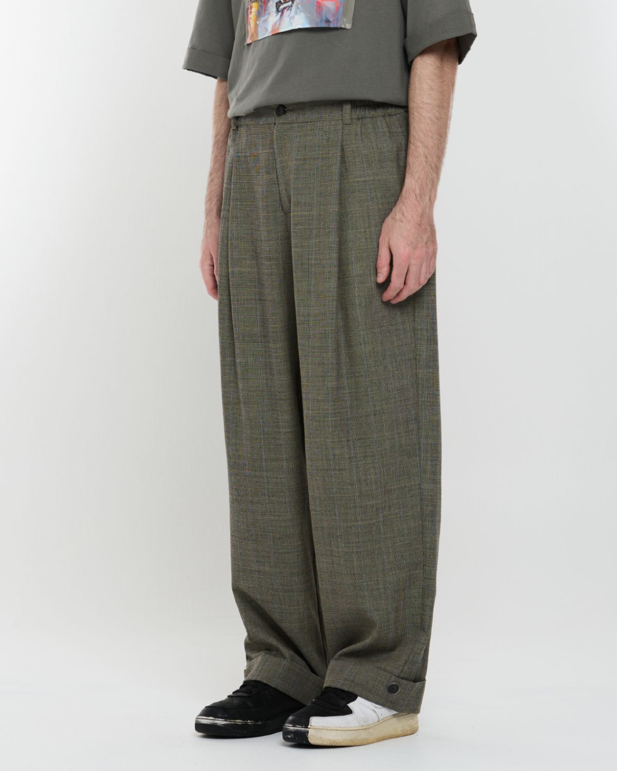 와이쏘씨리얼즈(WHYSOCEREALZ) Wide Baggie Trousers (find blue)