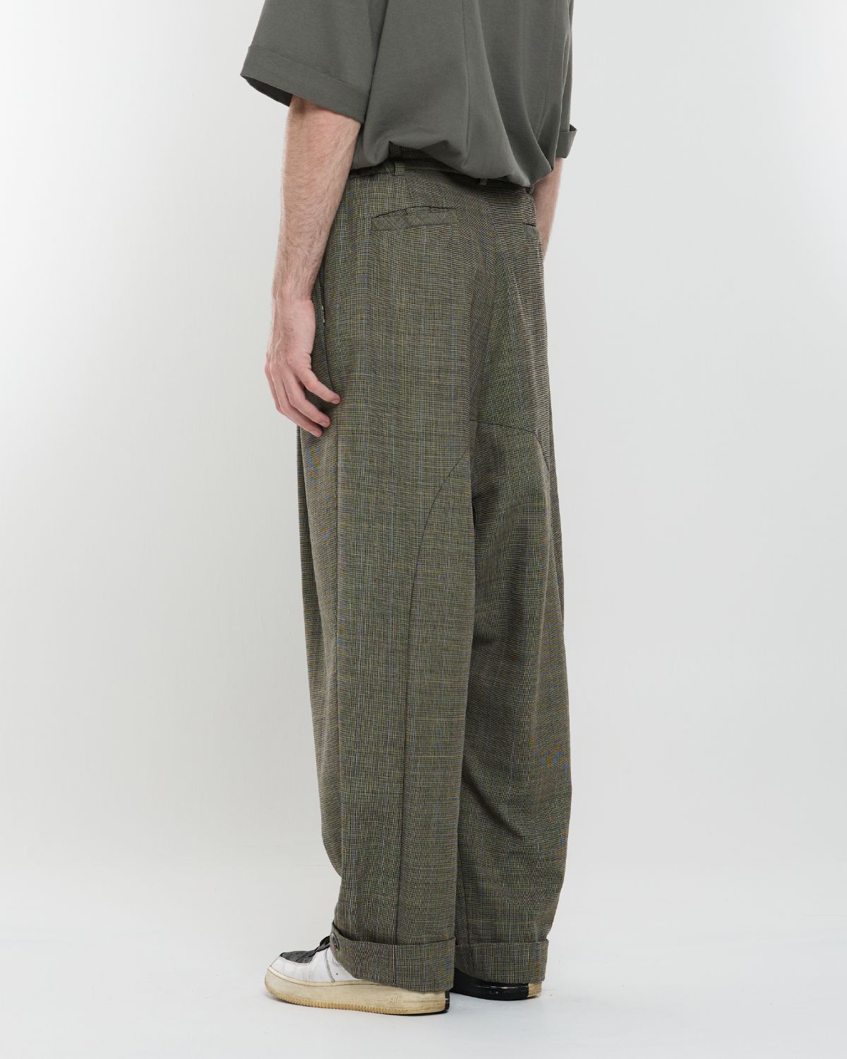 와이쏘씨리얼즈(WHYSOCEREALZ) Wide Baggie Trousers (find blue)