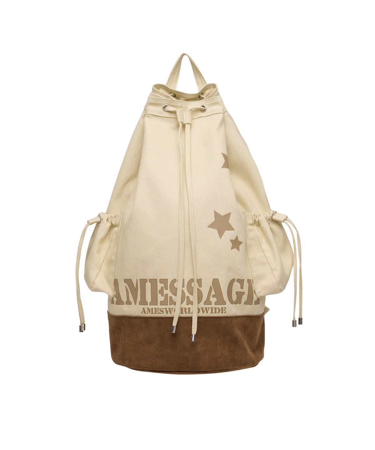 아메스 월드와이드(AMES-WORLDWIDE) COTTON CASUAL BACKPACK BEIGE