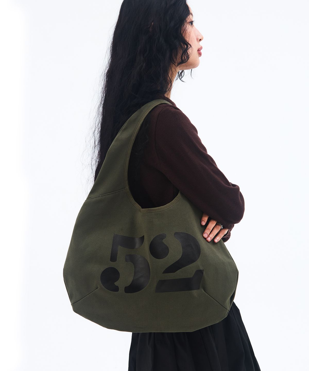 아메스 월드와이드(AMES-WORLDWIDE) 52 HOBO BAG KHAKI
