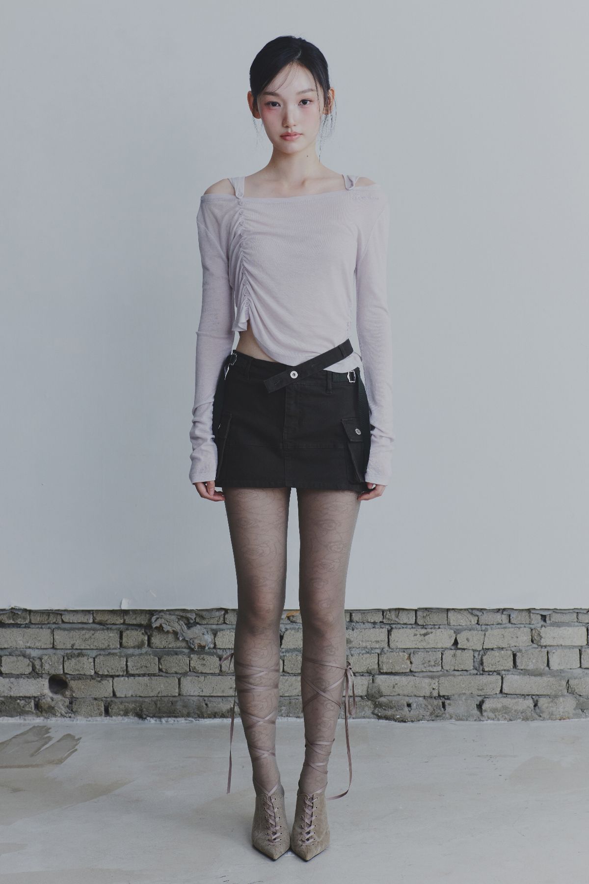 페인오어플레져(PAINORPLEASURE) SHADOW HOODIE TOP lavender