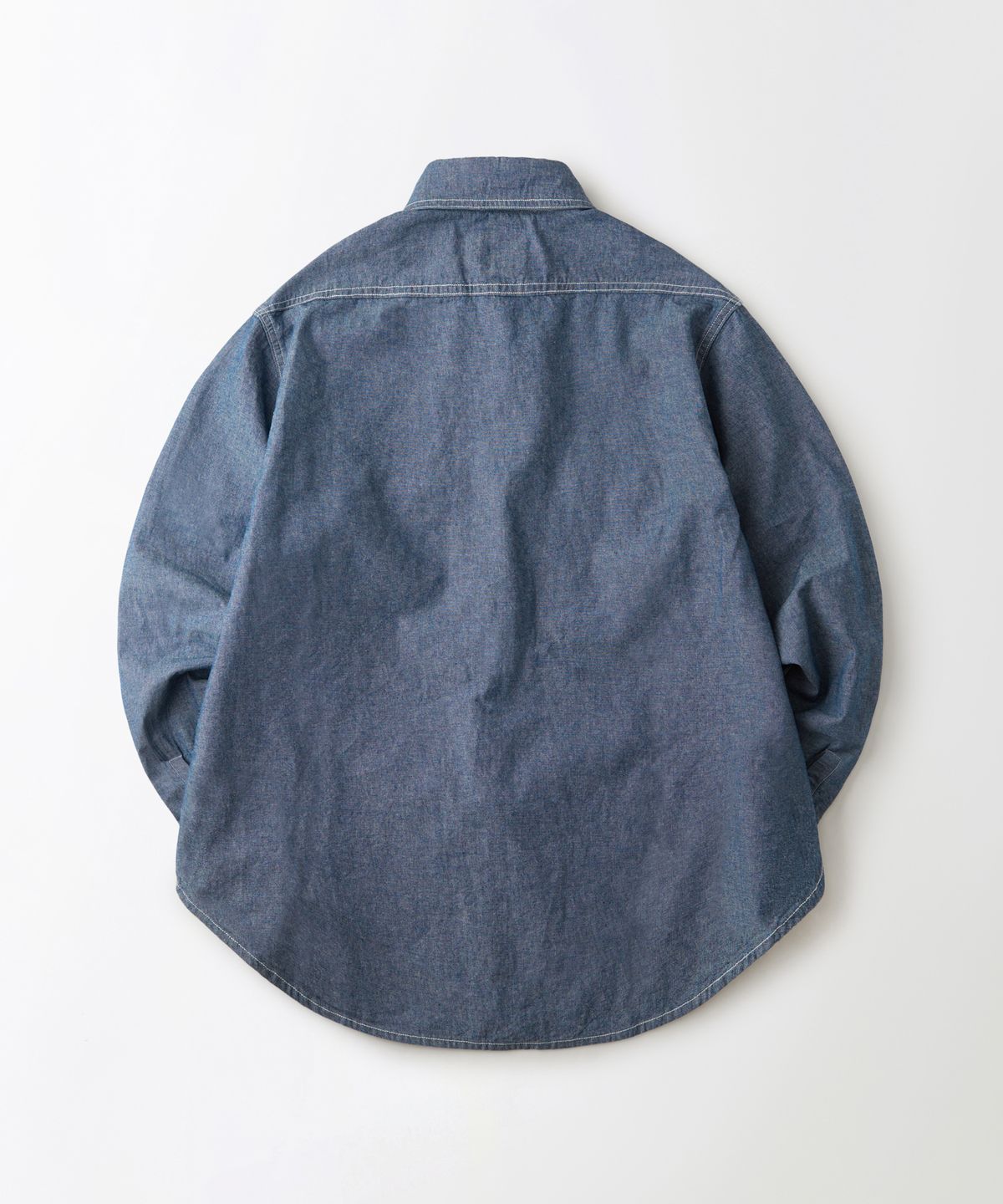 아웃스탠딩(OUTSTANDING) USN SELVEDGE CHAMBRAY SHIRT_L.BLUE