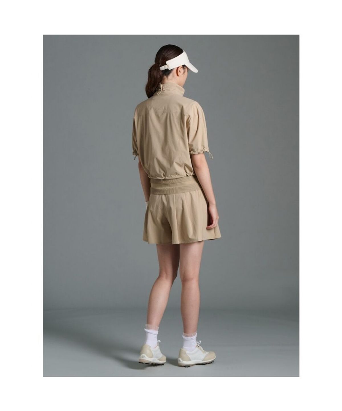 빈폴골프(BEANPOLE GOLF) 여성 홑겹 반소매 아우터 - 베이지