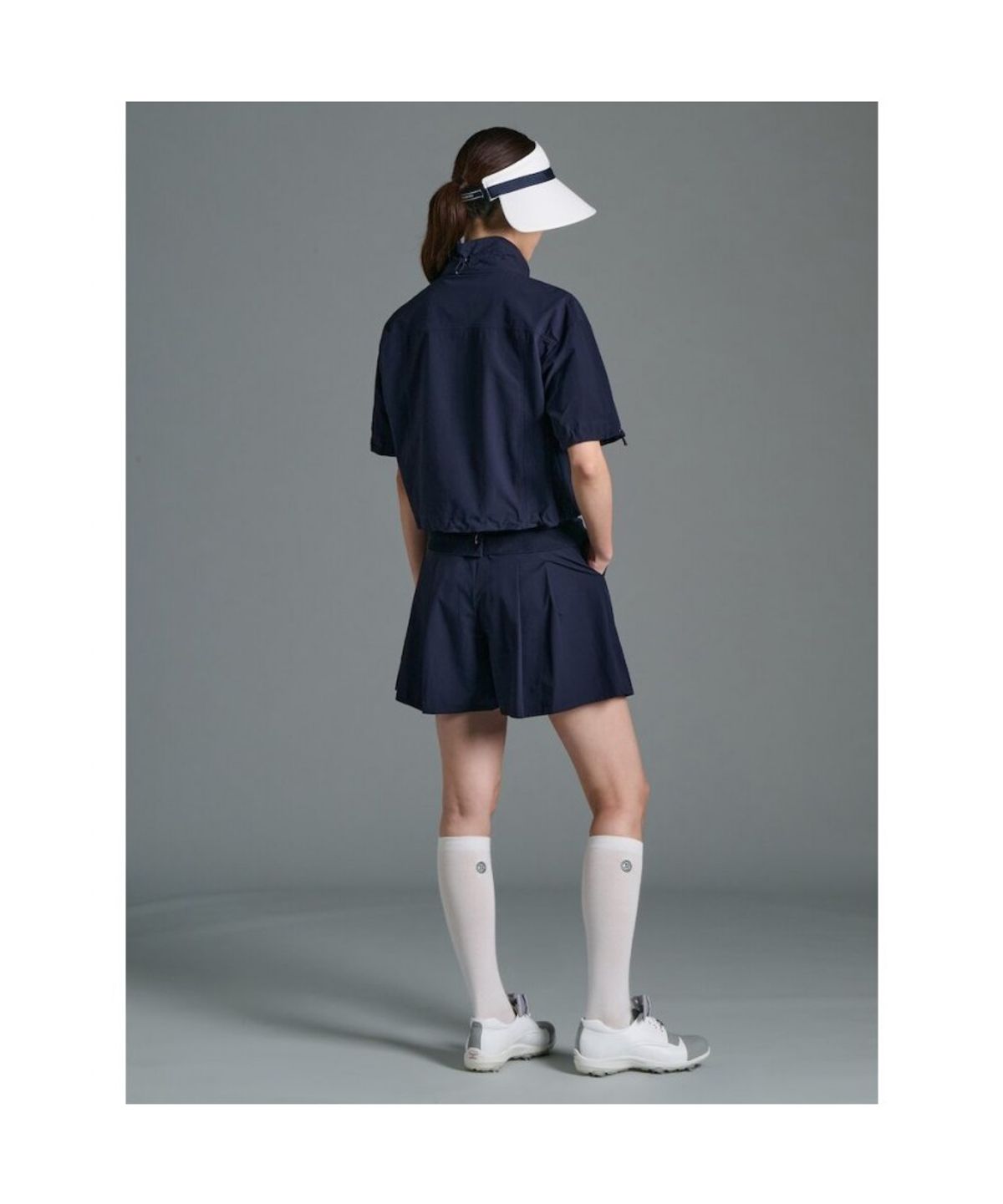 빈폴골프(BEANPOLE GOLF) 여성 홑겹 반소매 아우터 - 네이비