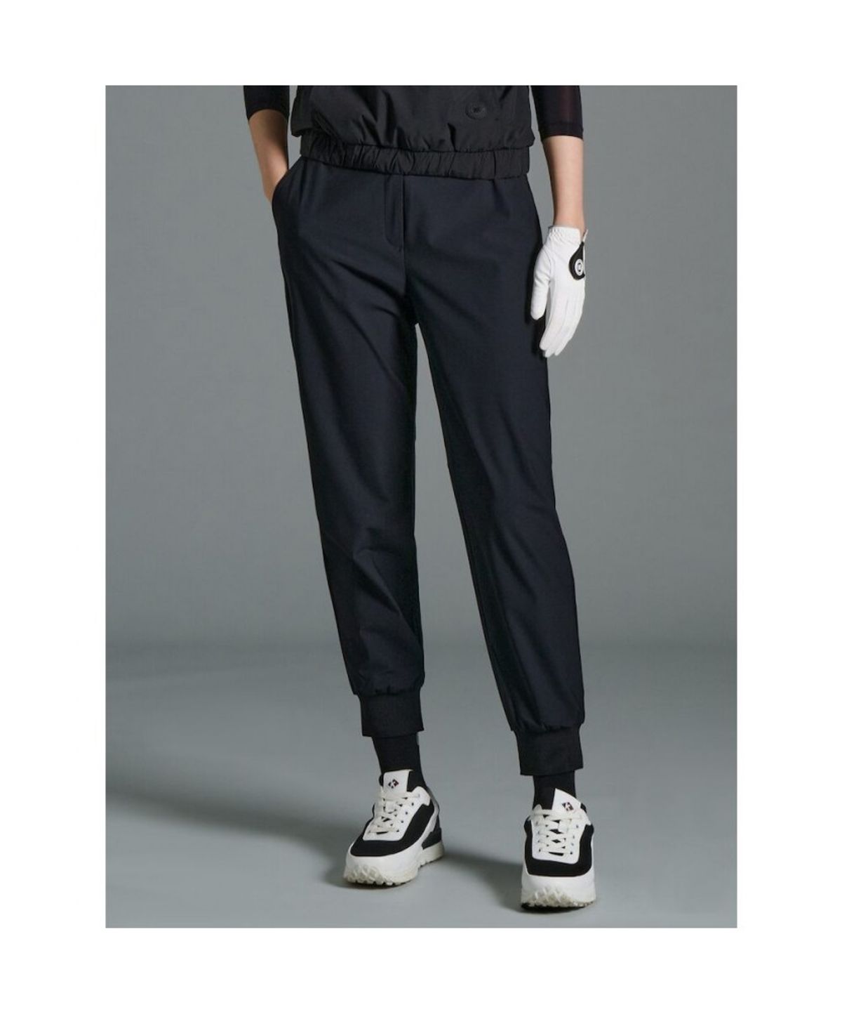 빈폴골프(BEANPOLE GOLF) 여성 조거 팬츠 - 블랙