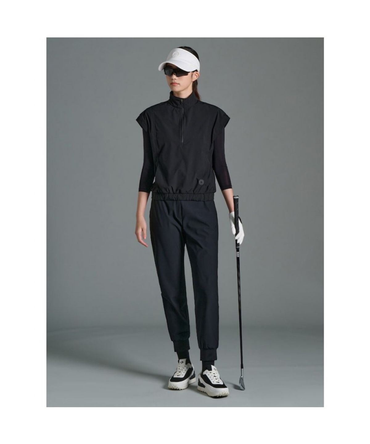 빈폴골프(BEANPOLE GOLF) 여성 조거 팬츠 - 블랙