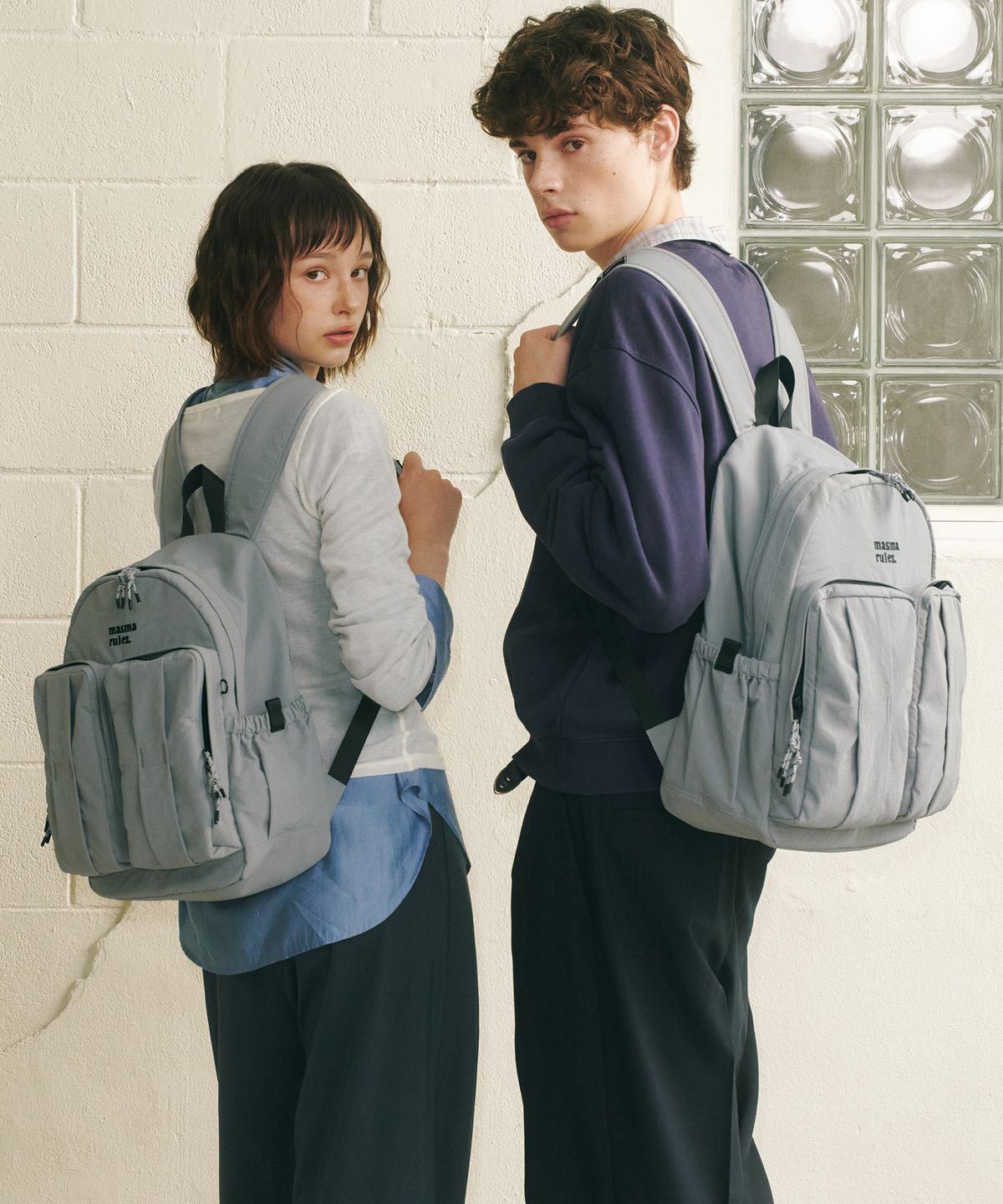마스마룰즈(MASMARULEZ) mini ver. Glove backpack_Pale blue