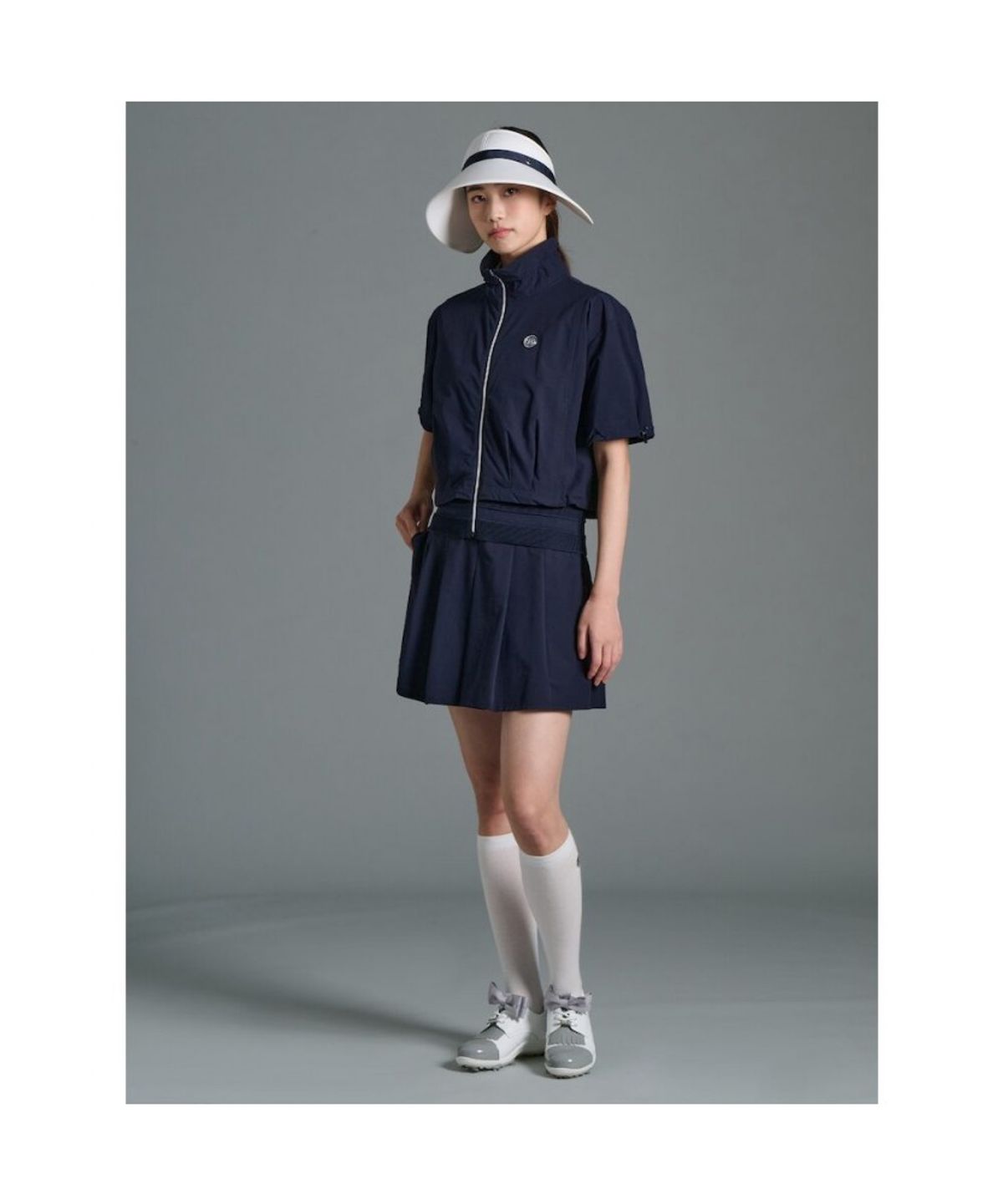 빈폴골프(BEANPOLE GOLF) 여성 셋업 스커트형 팬츠 - 네이비