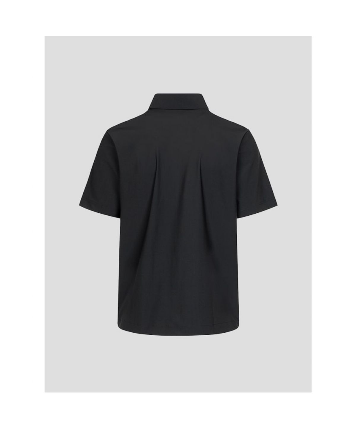 빈폴골프(BEANPOLE GOLF) 남성 우븐 포켓 반집업 티셔츠 - 블랙