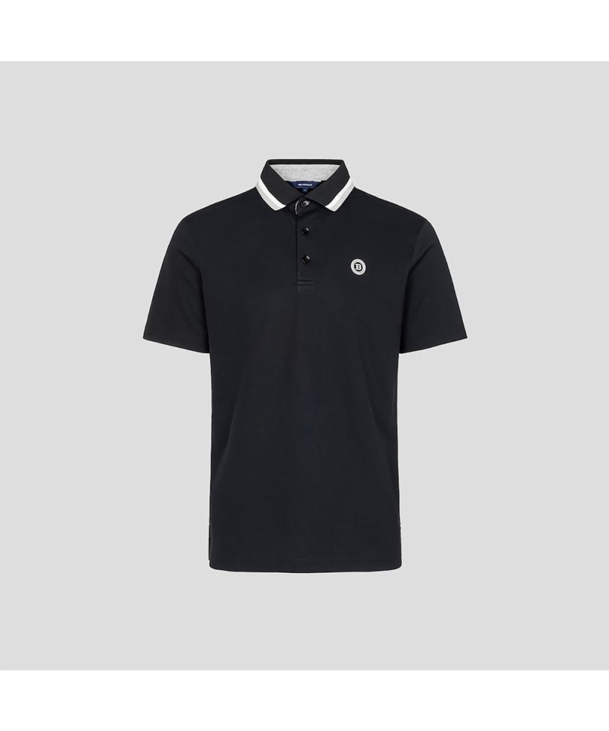 빈폴골프(BEANPOLE GOLF) 남성 넥 포인트 반소매 티셔츠 - 블랙