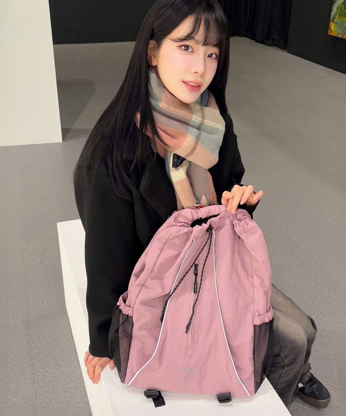 마스마룰즈(MASMARULEZ) Cover draw backpack_Dirty pink