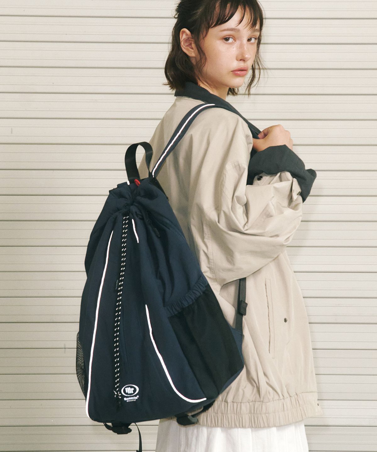 마스마룰즈(MASMARULEZ) Cover draw backpack_Vintage navy