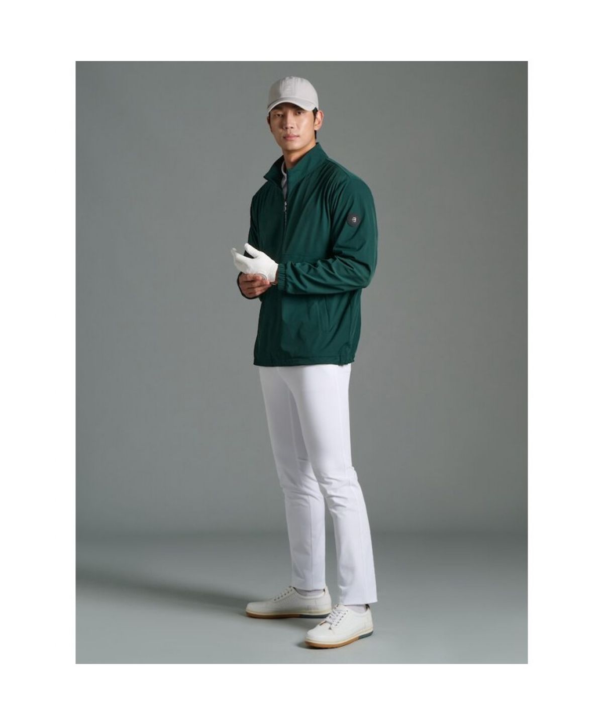빈폴골프(BEANPOLE GOLF) 남성 가을 면터치 슬림 팬츠 - 화이트