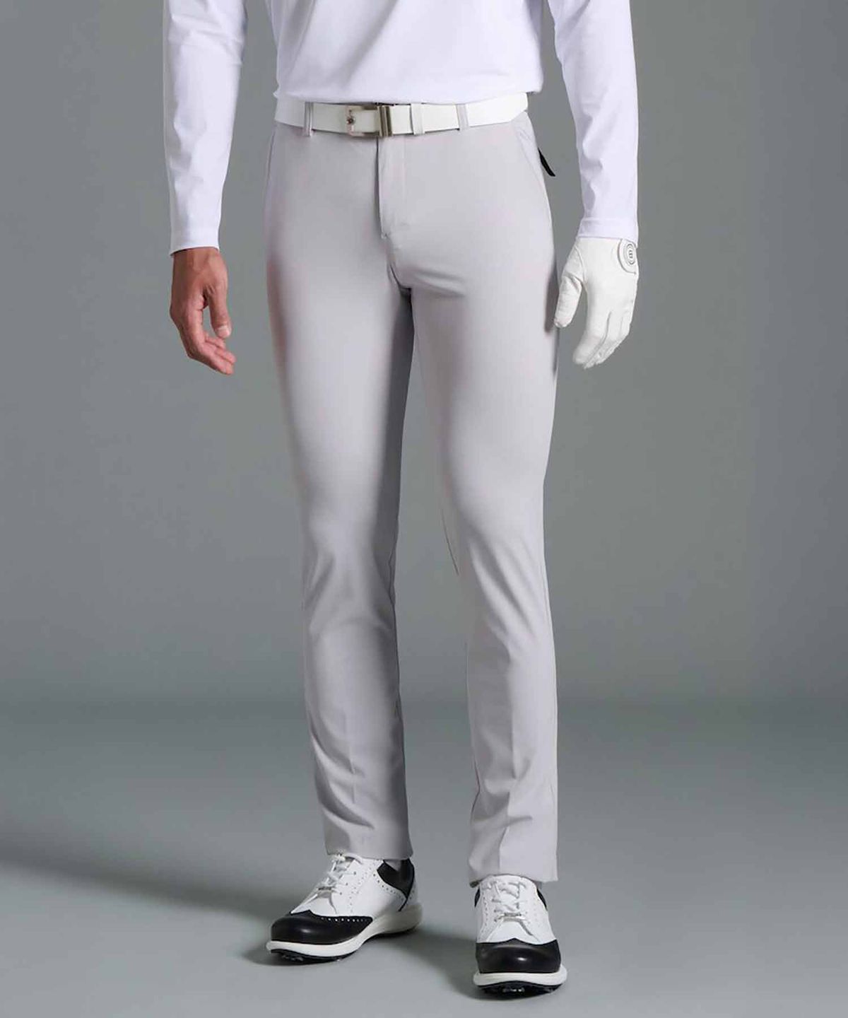 빈폴골프(BEANPOLE GOLF) 남성 가을 면터치 슬림 팬츠 - 라이트 그레이