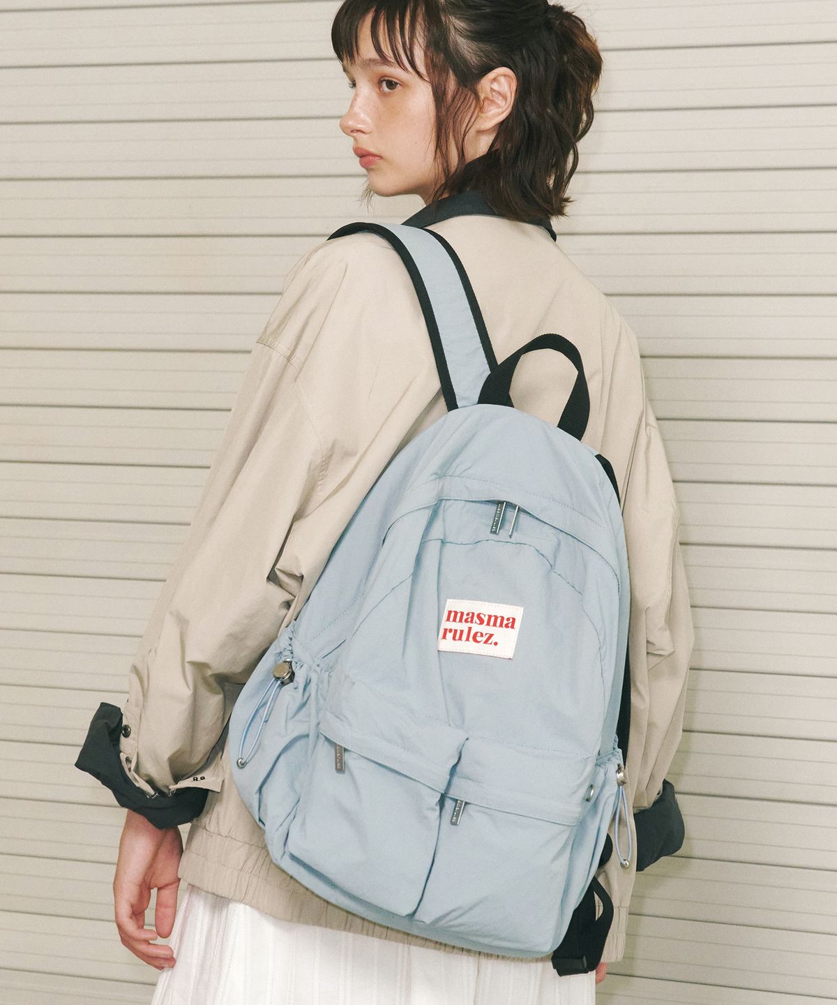 마스마룰즈(MASMARULEZ) Two pocket daily backpack_6 Colors