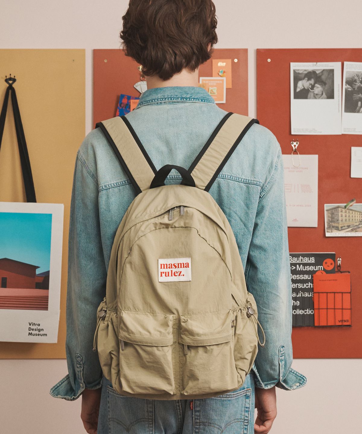 마스마룰즈(MASMARULEZ) Two pocket daily backpack_6 Colors