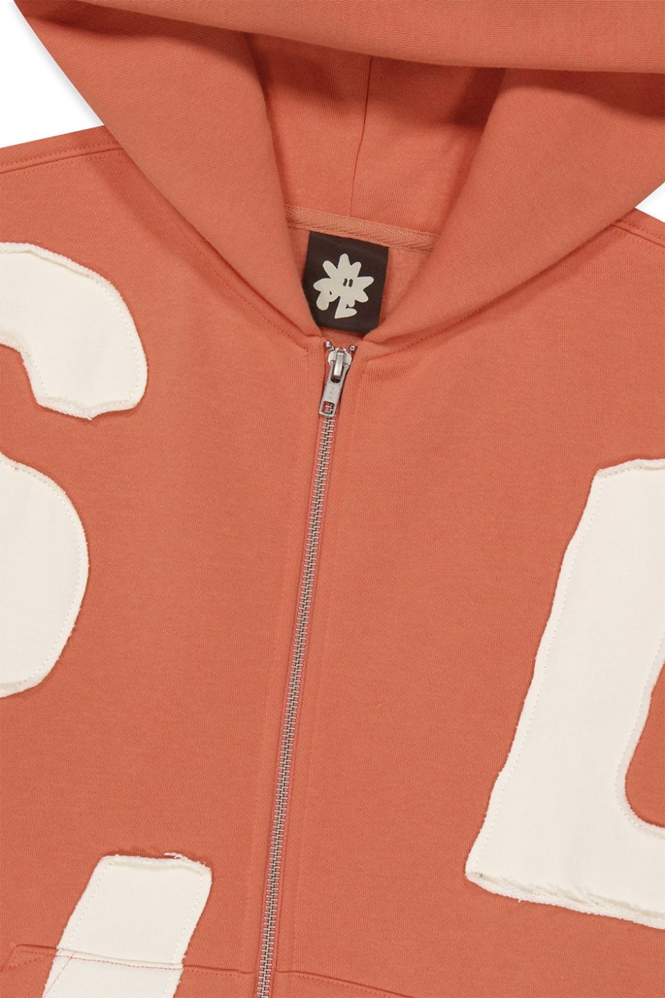 MUSINSA | SUNLOVE Capital Brushed Zip Up Hoodie Orange