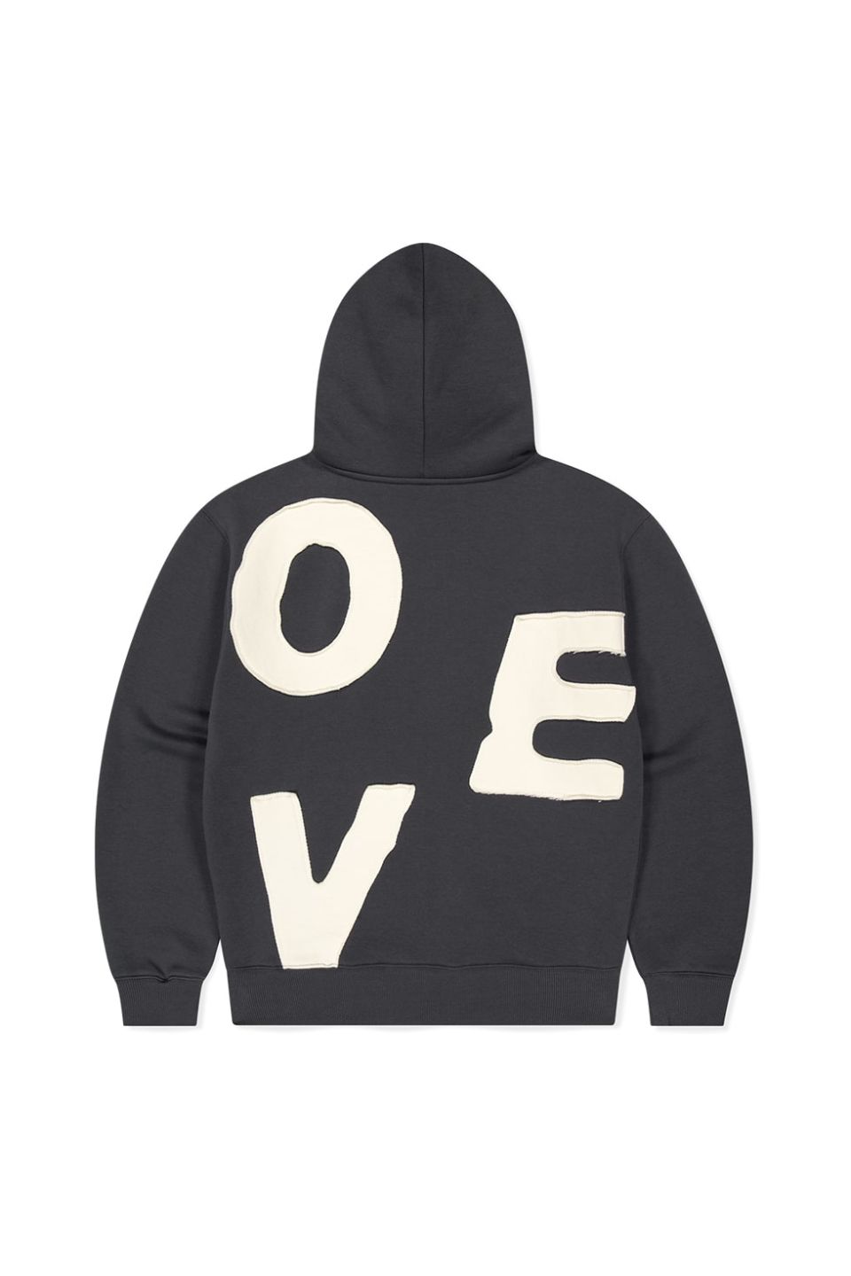 MUSINSA | SUNLOVE Capital Brushed Zip Up Hoodie Charcoal