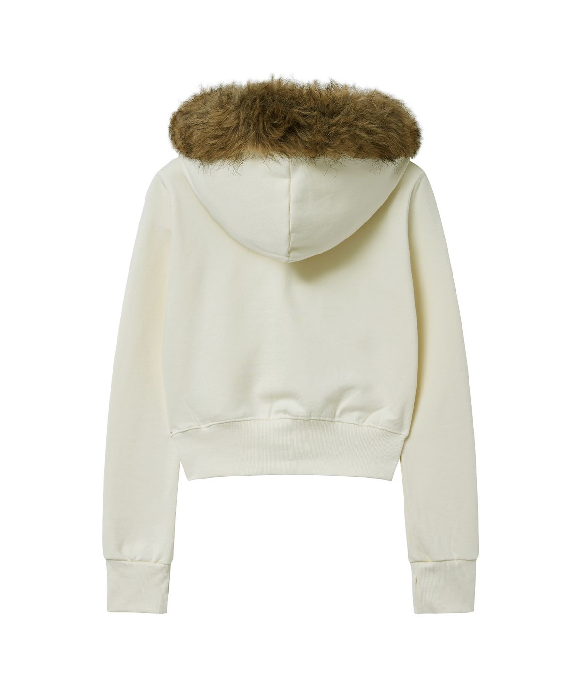 미드나잇 무브(MIDNIGHT MOVE) crop hair zip up (ivory)