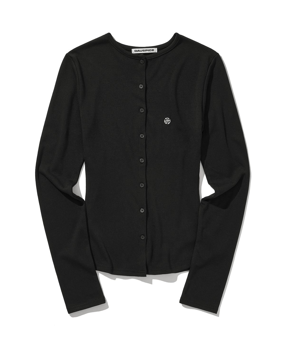디오스피스(DAUSPICE) (DUC) Round-Neck Cardigan Black