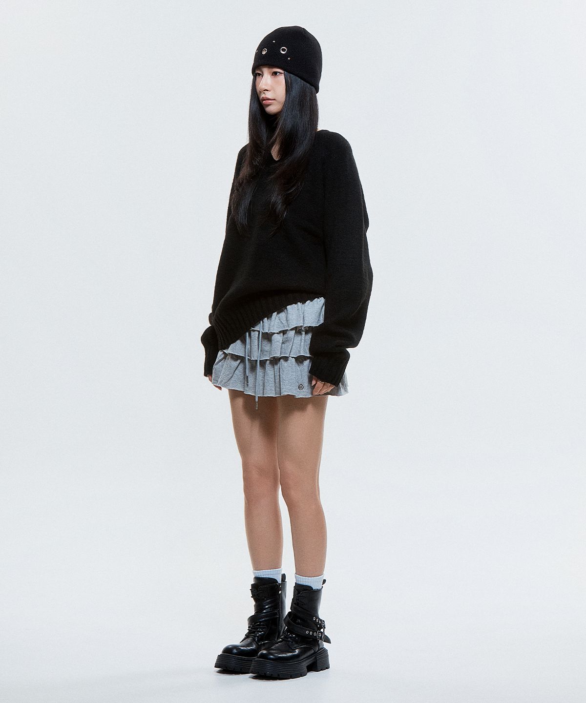 디오스피스(DAUSPICE) (DUC) Raglan Knit Black