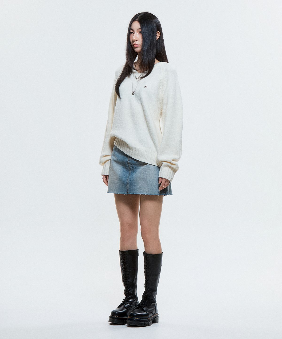 디오스피스(DAUSPICE) (DUC) Raglan Knit Ivory