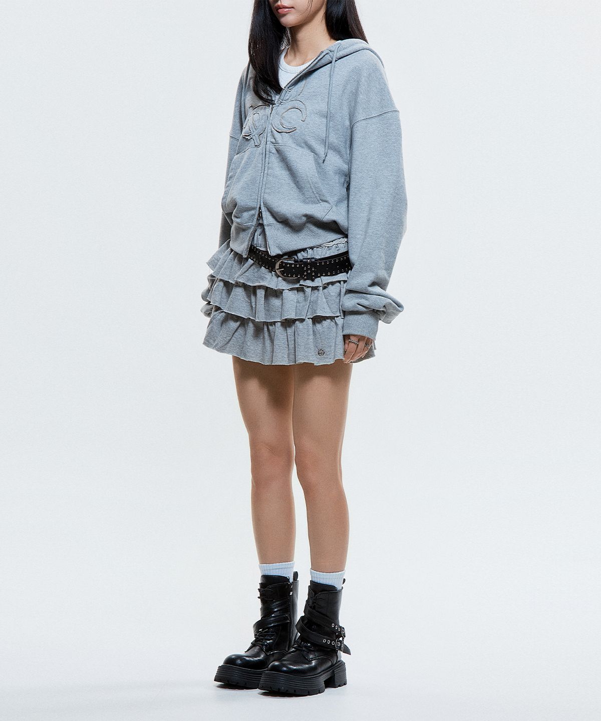 디오스피스(DAUSPICE) (DUC) Tutu Cotton Skirt Pants Gray
