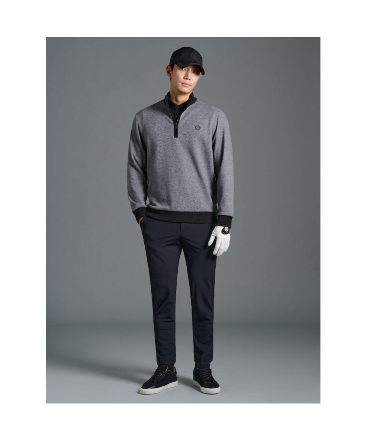 빈폴골프(BEANPOLE GOLF) 남성 스윙업 테이퍼드 팬츠 - 블랙