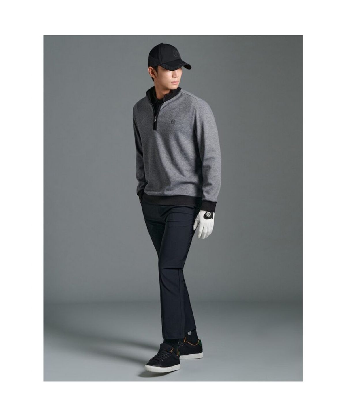 빈폴골프(BEANPOLE GOLF) 남성 스윙업 테이퍼드 팬츠 - 블랙