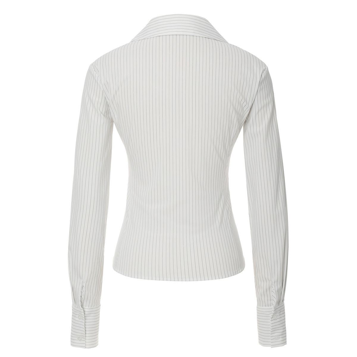 카키포인트(KHAKIPOINT) Stripe Zip-up Shirts (white)