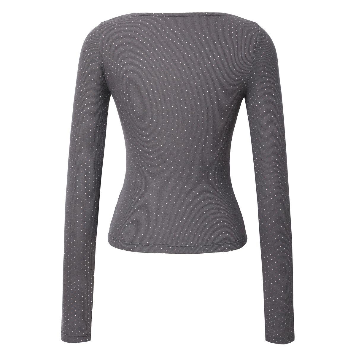 카키포인트(KHAKIPOINT) Dot U-neck T-shirt (gray)