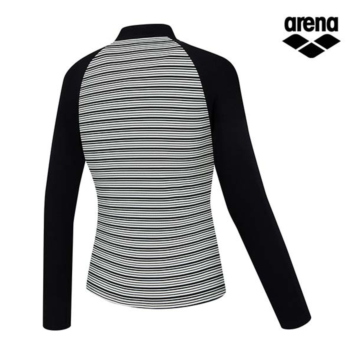아레나(ARENA) 스플릿 레귤러핏 집업 래쉬가드 A5BL1PQ13BLK
