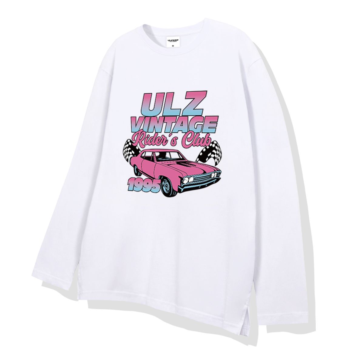 유라이프지(ULIFEZIP) 빈티지카레이싱 우먼 레이어드 롱슬리브 2 Color [ULZR_1002]