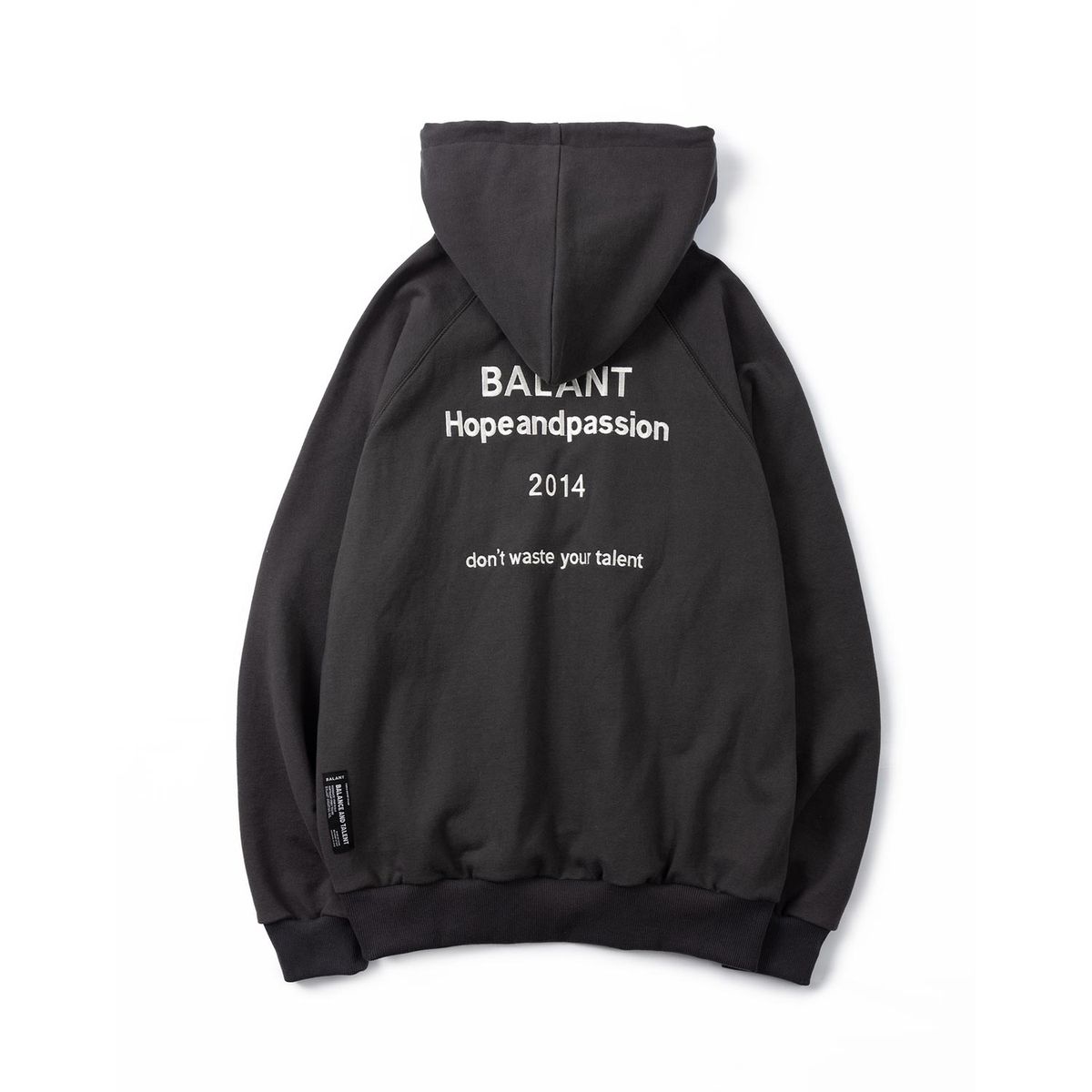 발란트(BALANT) 호프 앤드 패션 집업 후드 - 다크 그레이