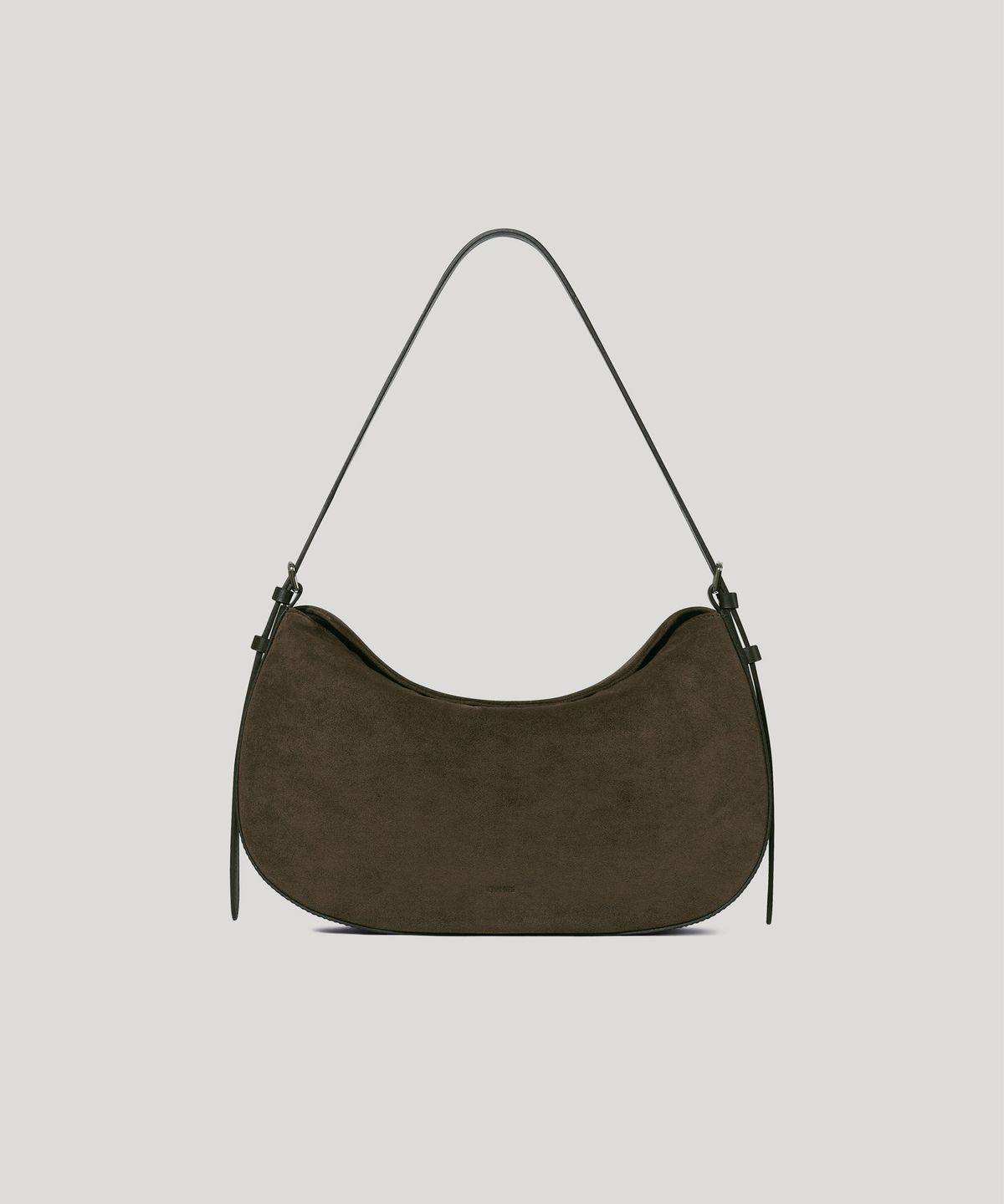 오브히(OVHEE) 미우 스웨이드 플랩백 Miu Suede Flap Bag_Dark Olive