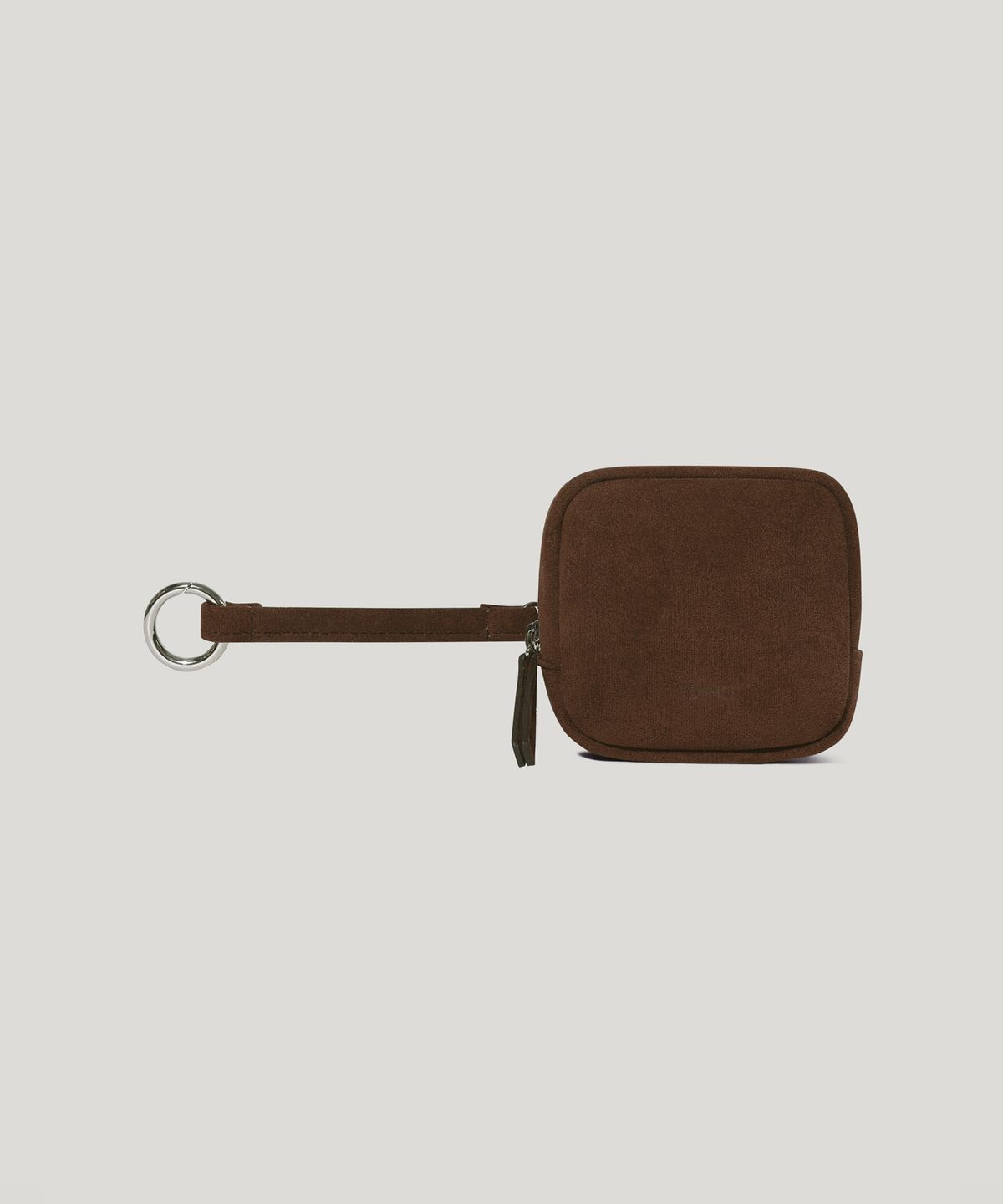 오브히(OVHEE) 스퀘어 스웨이드 핸디 파우치 Square Suede Handy Pouch_Chocolate
