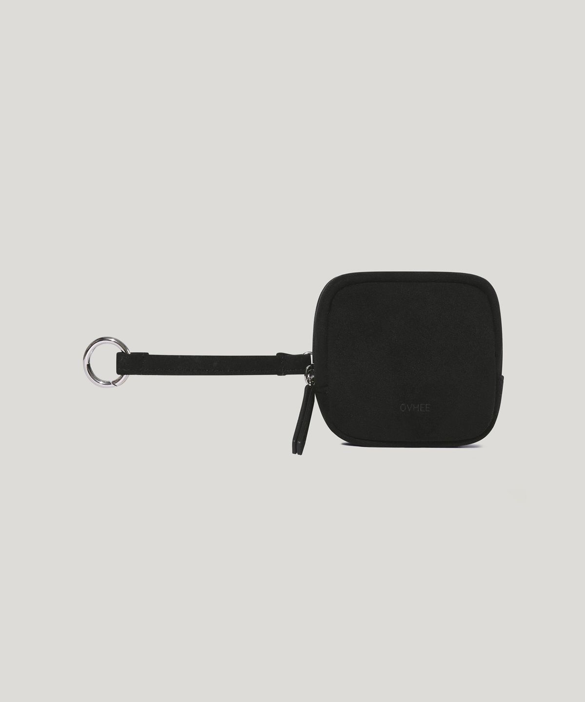 오브히(OVHEE) 스퀘어 스웨이드 핸디 파우치 Square Suede Handy Pouch_Black