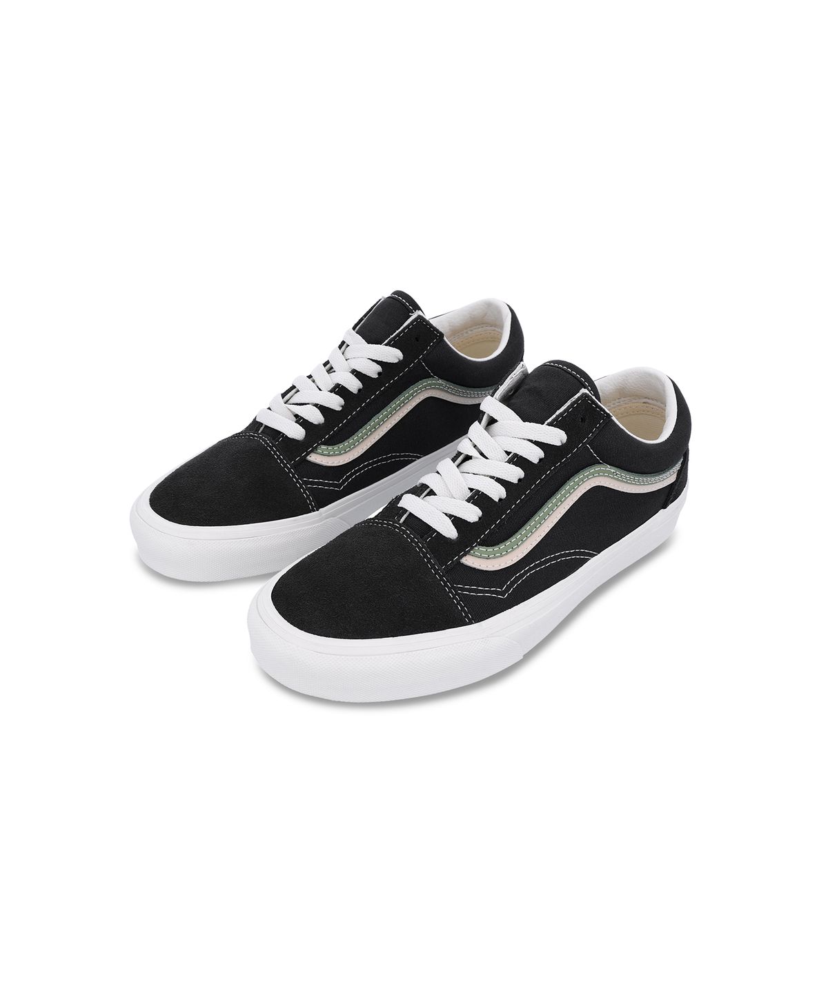 반스(VANS) 올드스쿨 DS - 페이디드 블랙:뉴트럴 올리브 / VN000EA6GJS1