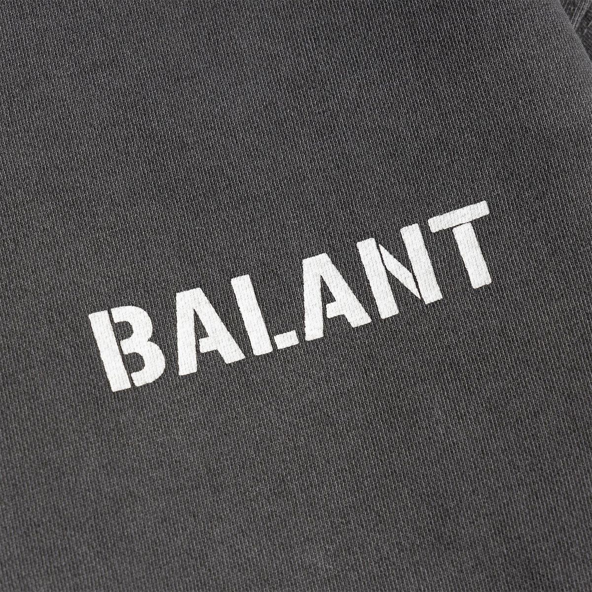 발란트(BALANT) 피그먼트 리본 베이직 스웨이트셔츠 - 다크 그레이