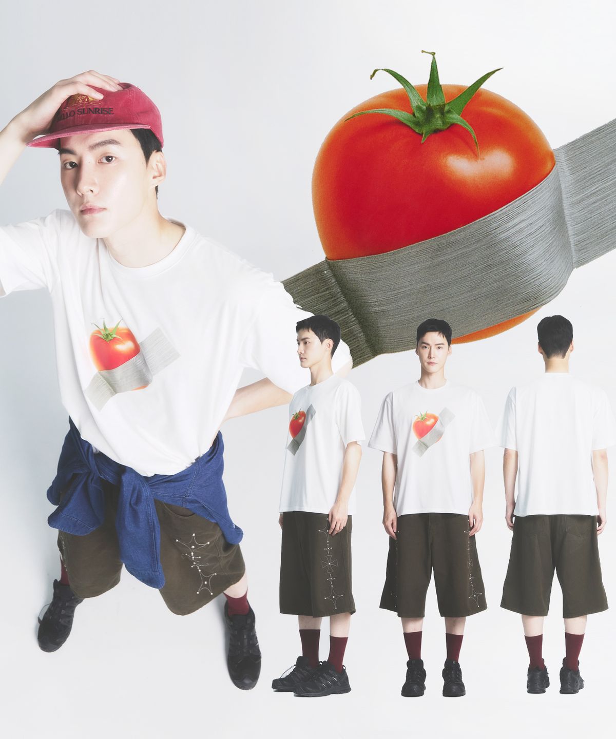 댄꼼마(DANCOMMA) master piece: untitled 반팔 티셔츠(수박,토마토)