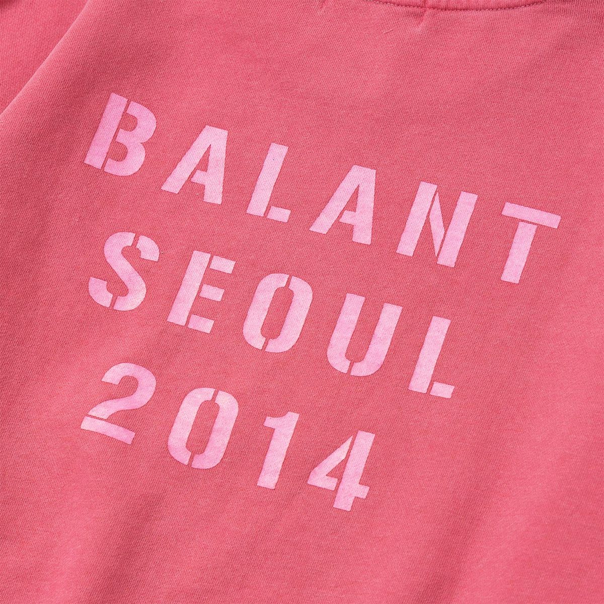 발란트(BALANT) 피그먼트 리본 베이직 스웨이트셔츠 - 핑크