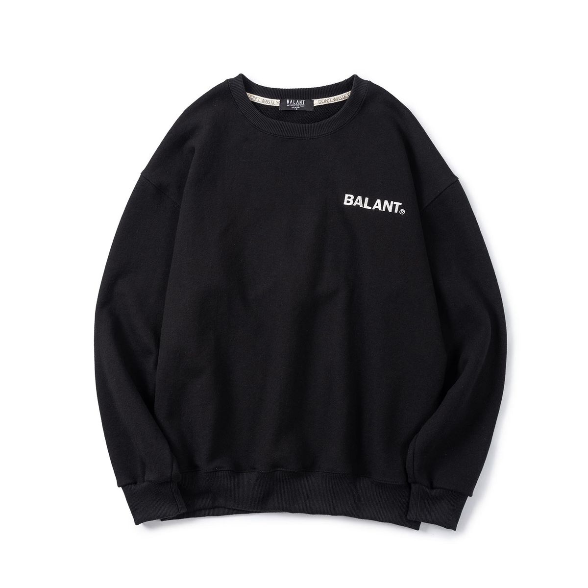 발란트(BALANT) 호프 앤드 패션 베이직 스웨이트셔츠 - 블랙
