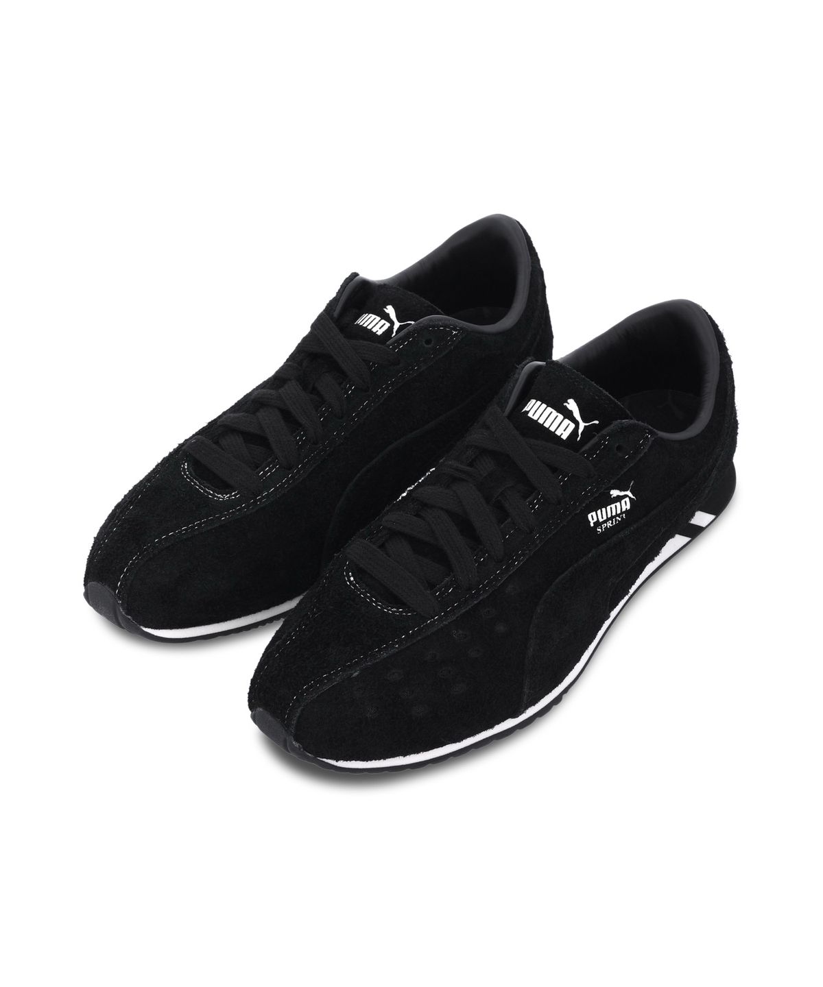 푸마(PUMA) 스프린트 - (헤어리 스웨이드) 블랙:포레스트 / 406113-02