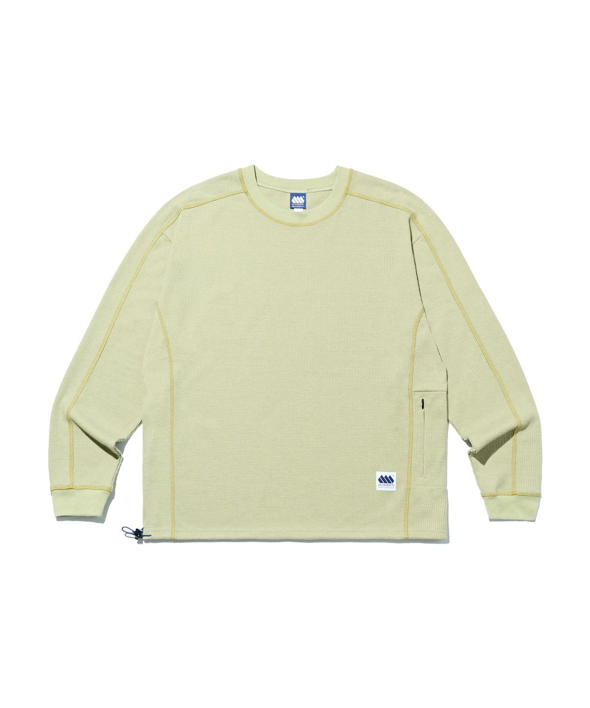 매든(MADDEN) [5COLORS] 라인드 와플 롱슬리브