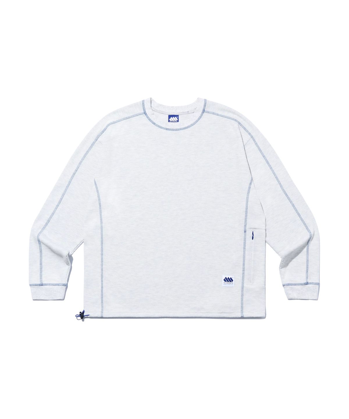 매든(MADDEN) [5COLORS] 라인드 와플 롱슬리브