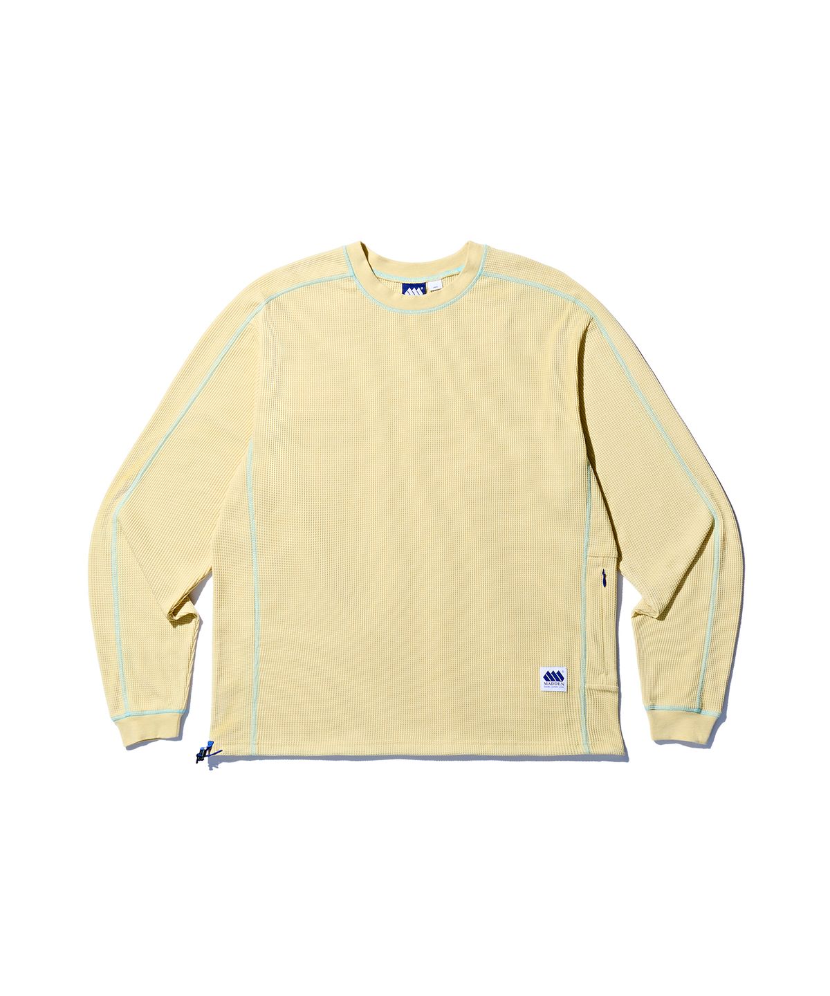 매든(MADDEN) [8COLORS] 라인드 와플 롱슬리브