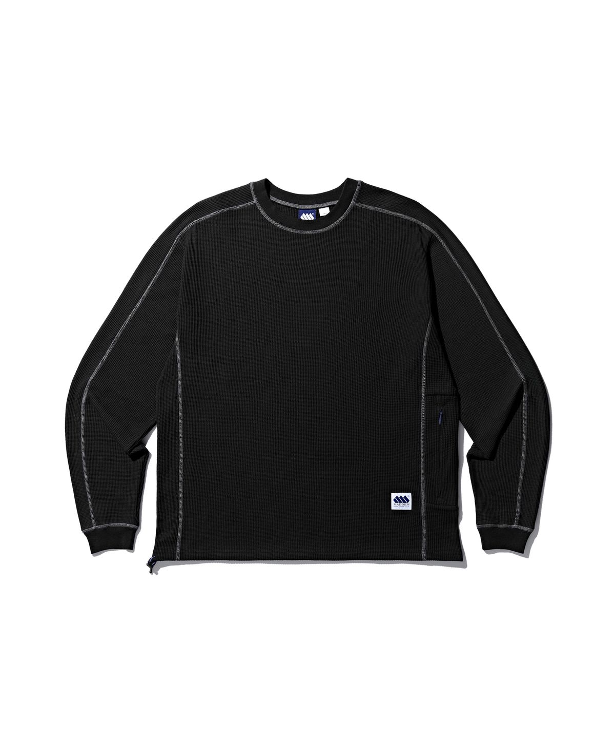 매든(MADDEN) [8COLORS] 라인드 와플 롱슬리브