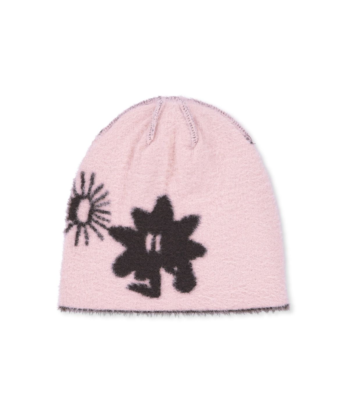 썬러브투어(SUNLOVETOUR) Cali Shaggy Beanie Brown/Pink