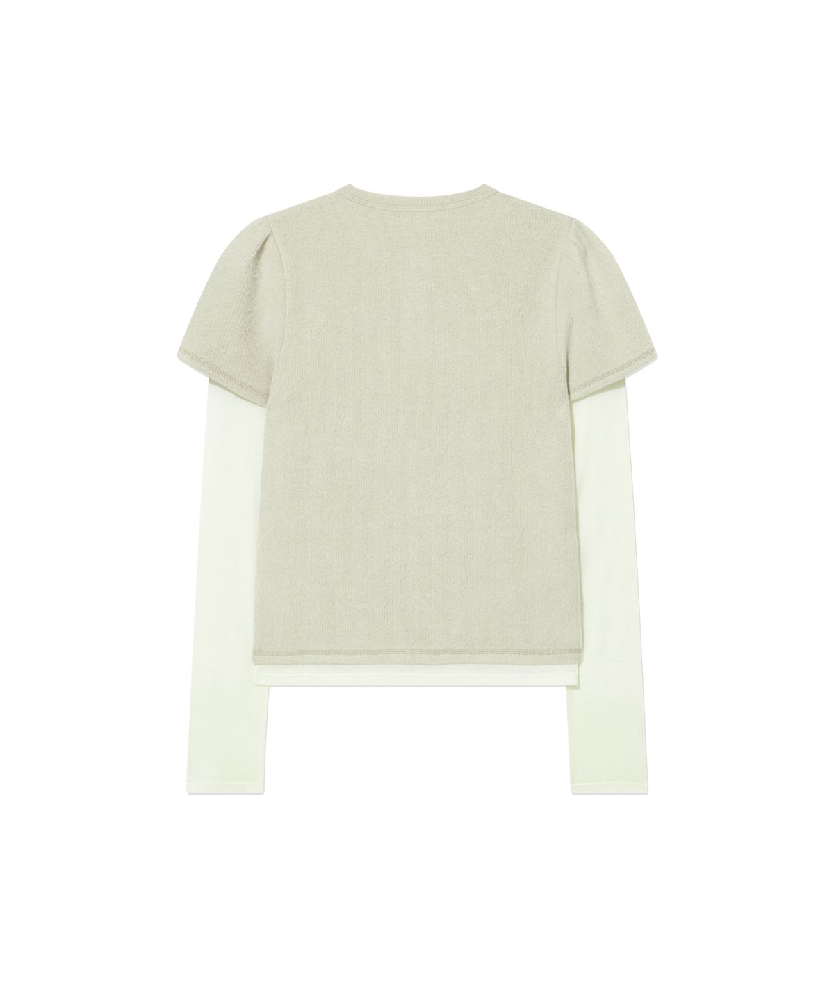 커버낫 우먼(COVERNAT WOMAN) 우먼 헨리넥 레이어드 롱슬리브 Beige