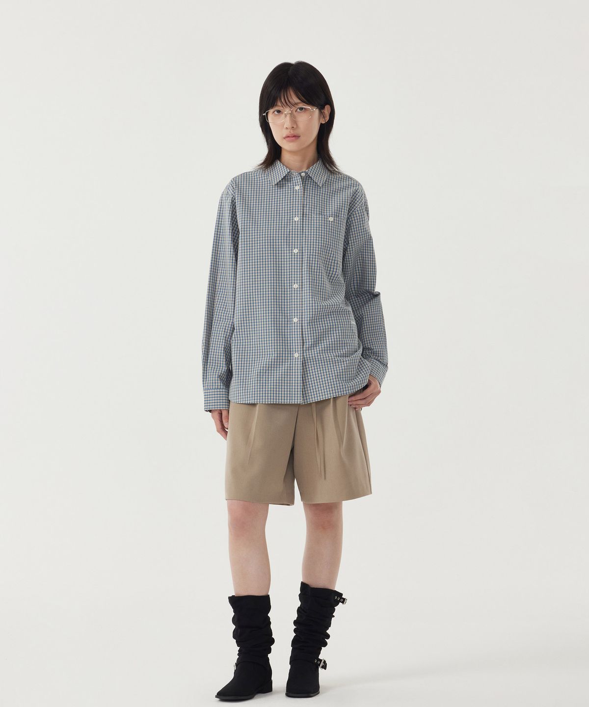 커버낫 우먼(COVERNAT WOMAN) 우먼 벨티드 버뮤다 쇼츠 Khaki Beige